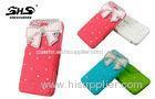 Bowknot Jewelry Cell Phone Case With Credit Card Slot , iPhone Wallet Cover