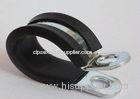 Galvanized Iron Steel Heavy Duty Rubber Hose Clamps 4mm For Sealing