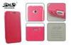 Durable Pink Leather HTC Phone Cases HTC One M7 Wallet Cover With TPU Back Shell