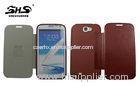 Business Style Samsung Galaxy Phone Cases - Note2 N7100 PU Leather Cover with Soft TPU Back Shell