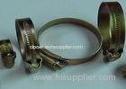 110 - 130mm Yellow Zinc Worm Drive Hose Clamps For Petrol-chemical Industry