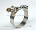 T Type Stainless Steel Hose Clamps / Clip 19mm Width For Petro-chemical Industry