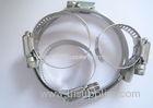 65 - 90mm American Hose Clamp 6" Worm Dirve For Sewage Treatment