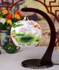 Chinese porcelain bedside lamp