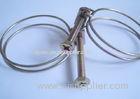 Small Diameter Galvanized 2 Wire Hose Clamps For Food And Wine 20 - 24mm