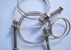Miniature Double Wires Galvanized Hose Clamps Yellow-zinc For Purify Dust