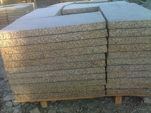 Construction Material Light Grey Granite Paving Stone