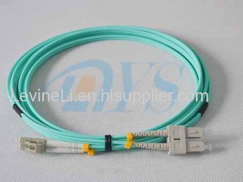 OM3 LC to SC fiber optic patch cord