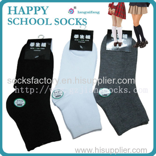 custmed School girls sock students cotton socks wholesale