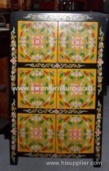 antique Tibetan painting cabinet