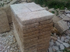 granite paving stone different color