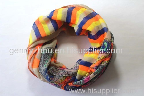 Loop polyester scarf, loop scarf