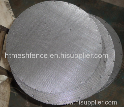 steel Herringbone wire mesh metallic filter mesh disc