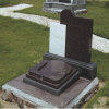 modern granite headstone simple design