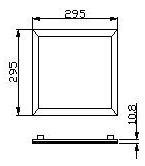 175-265V 55W 2X4ft LED Panel Light(1-10V dimmable)