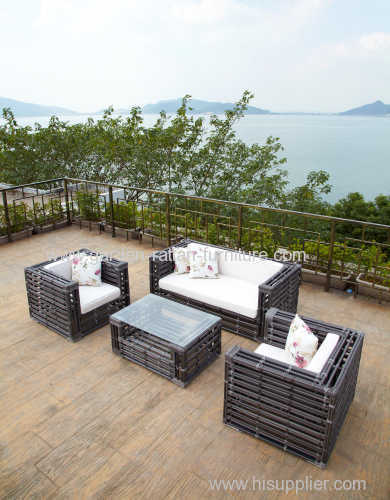 2014 new design water pipe rattan outdoor furniture