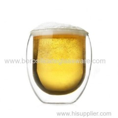 hand blown double walled Glass Cup