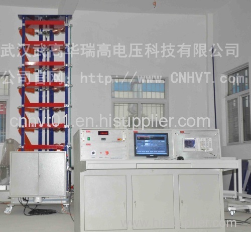 Automatic lightning impact test measurement system