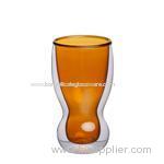 hand blown double wall Glass Cup