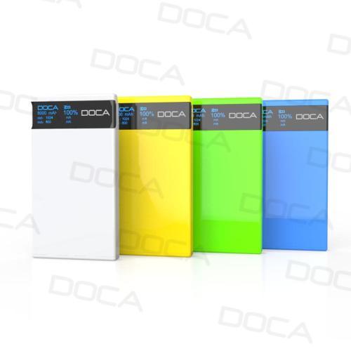 8000mah super high capacity powerbank with Large OLED Screen