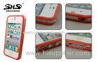 Candy Colors TPU and Transparent PC Border Bumper Phone Cases for iPhone 4 / 4S
