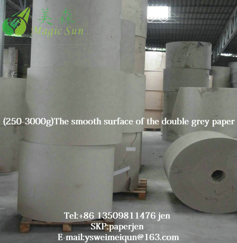 top quality smooth grey paperboard 