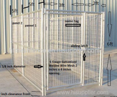 hot-dipped galvanized dog wire kennel