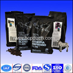 side gusset coffee bags with tin tie