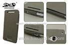 Dustproof PU Leather HTC Phone Cases Stand Design Black Wallet Cover for HTC One M7