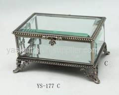 printing and painting glass jewelry box,