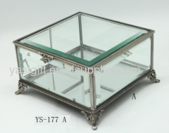 printing and painting glass jewelry box,