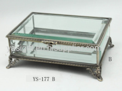 printing and painting glass jewelry box,