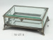 glass jewelry box with butterfly printed on it