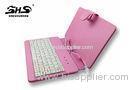 Waterproof Pink Tablet Keyboard Leather Case for 7