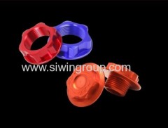 CNC Billet Aluminum Alloy YZF250 09-13 Bling Kit KTM 250 450 SX SXF Steering Stem Nut Oil Filler Cap Rimlock Nuts orange