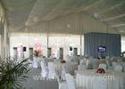 White Canvas Outdoor Wedding Tent With Chairs And Tables , Large Party Tent