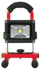 20W IP65 Rechargeable LED flood Light with sos Function(work time 6hours)