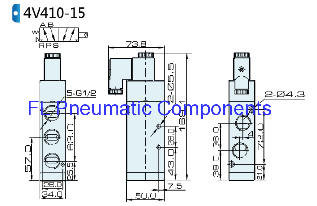 4V410-15 Solenoid Valve