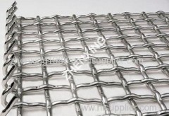 Lock crimped wire mesh