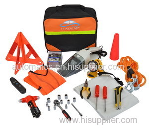 Portable Roadside preparedness car safety supplies