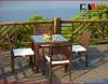 outdoor high back rattan chairs with teatable
