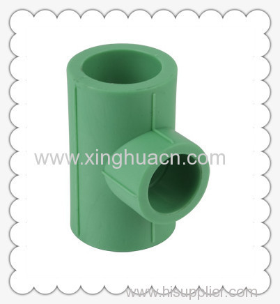 PP-R plastic fittings reduced tee DN25X20-DN110X90