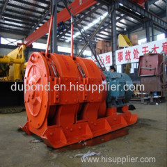 Double-drum 7.5kw underground scraper winch