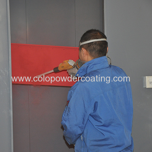 The process of powder coating