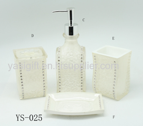 Transparent new arrival bathroom set bath set bathroom accessory