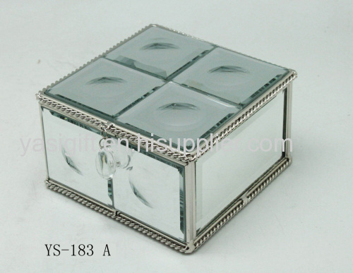 finished glass jewelry boxes home decoration