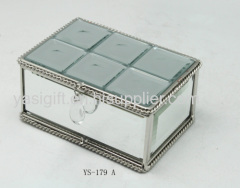 finished glass jewelry box ,mirror jewelry boxes