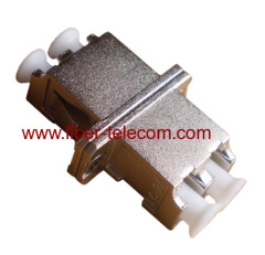 LC Metal housing duplex fiber optic adaptor