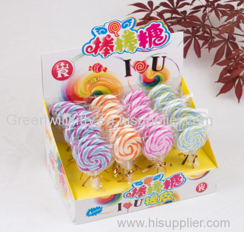 Novelty lollipop shaped eraser