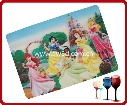 PP placemat ,3D lenticular placemat